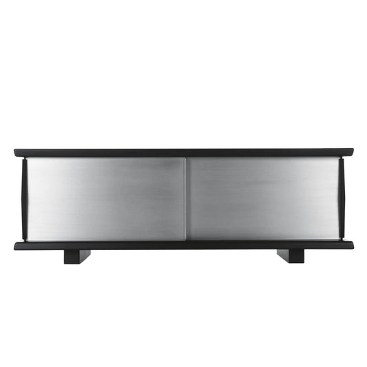 Riflesso Container Unit | Black Exterior with Burgundy Red Interior