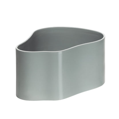 Riihitie Plant Pot Shape A | Light Grey Glazed Ceramic