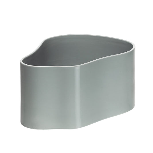 Riihitie Plant Pot Shape A | Light Grey Glazed Ceramic