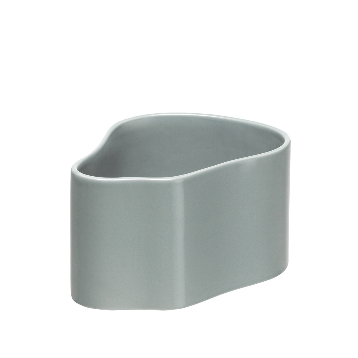 Riihitie Plant Pot Shape A | Light Grey Glazed Ceramic