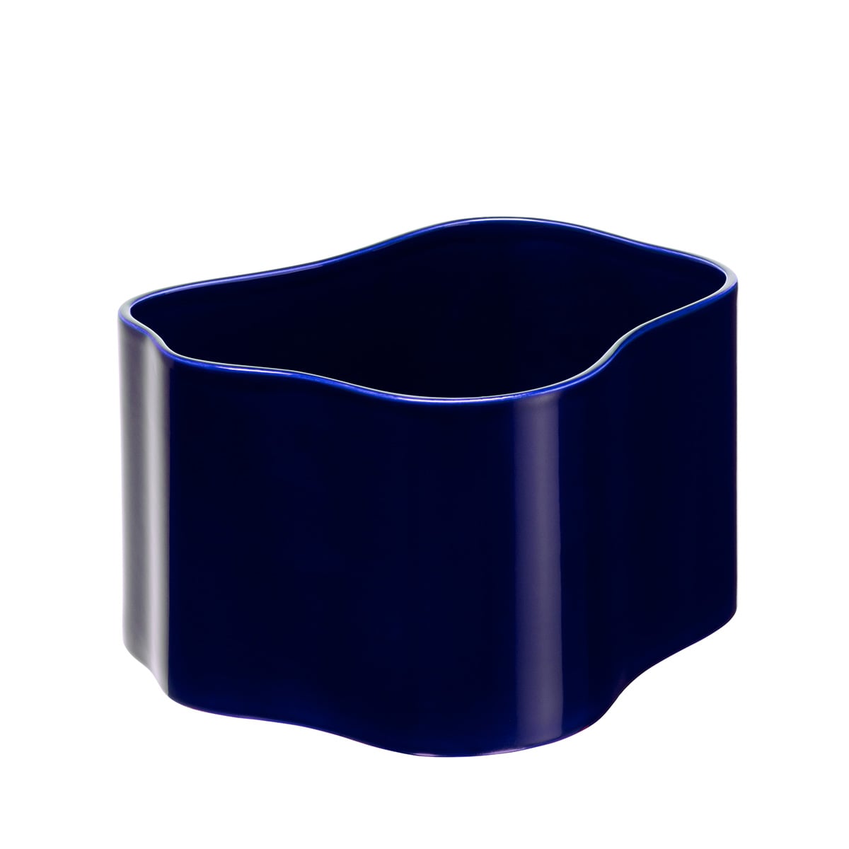 Riihitie Plant Pot Shape B | Blue Glazed Ceramic