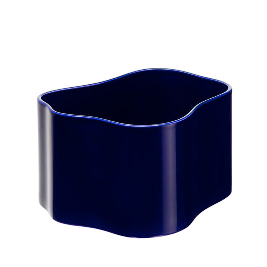 Riihitie Plant Pot Shape B | Blue Glazed Ceramic