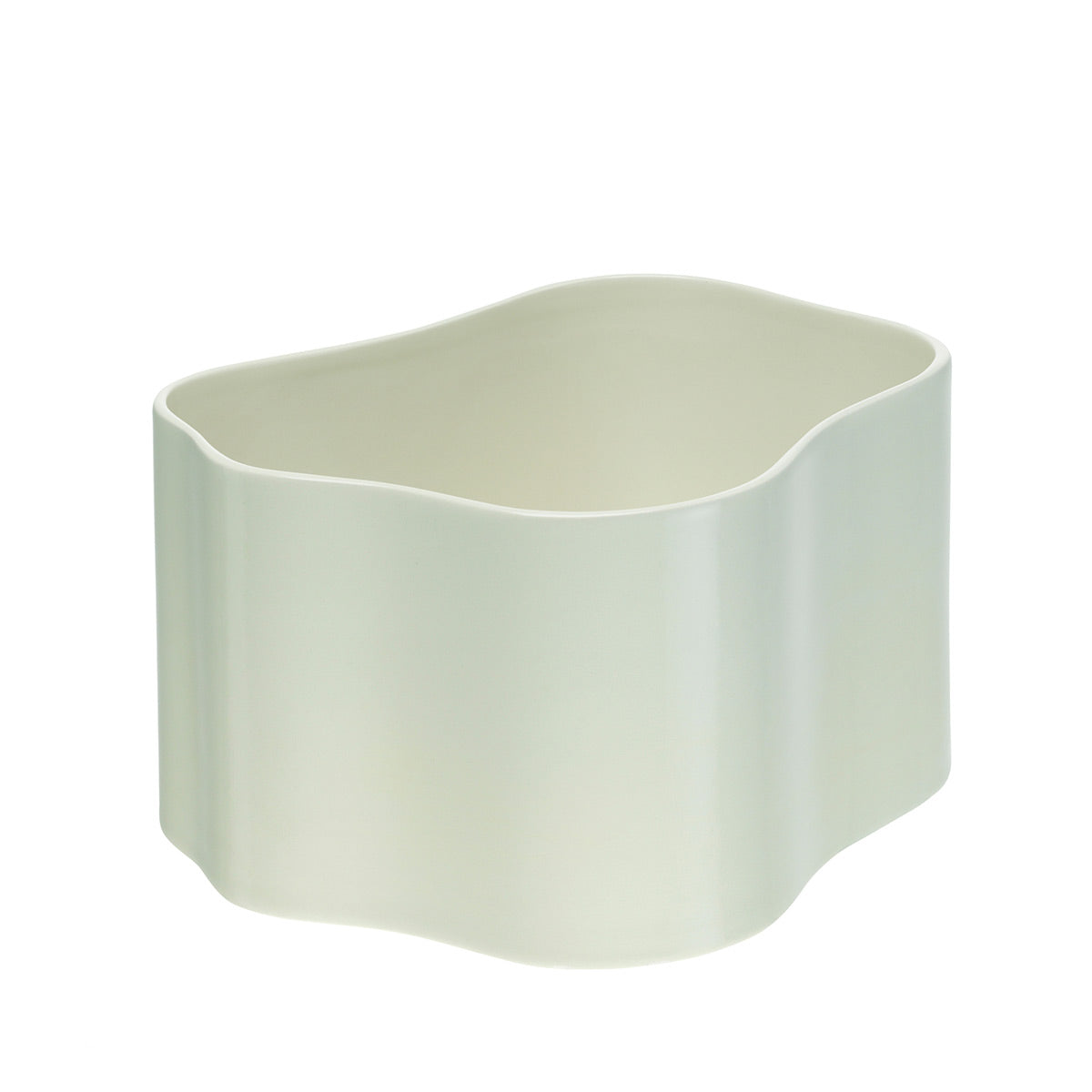 Riihitie Plant Pot Shape B | White Glazed Ceramic