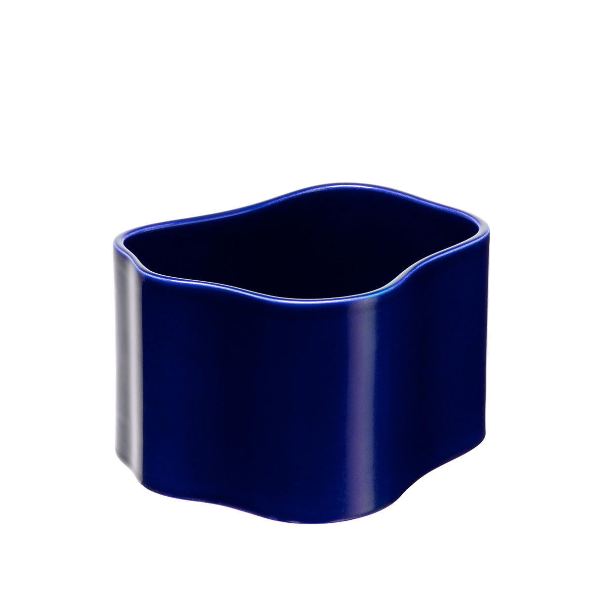 Riihitie Plant Pot Shape B | Blue Glazed Ceramic