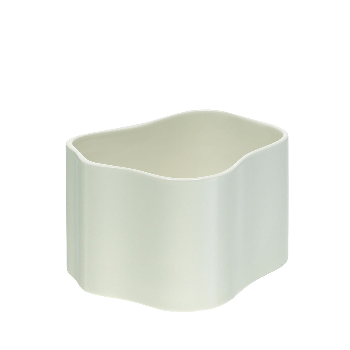 Riihitie Plant Pot Shape B | White Glazed Ceramic