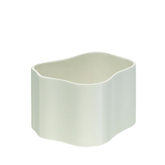 Riihitie Plant Pot Shape B | White Glazed Ceramic