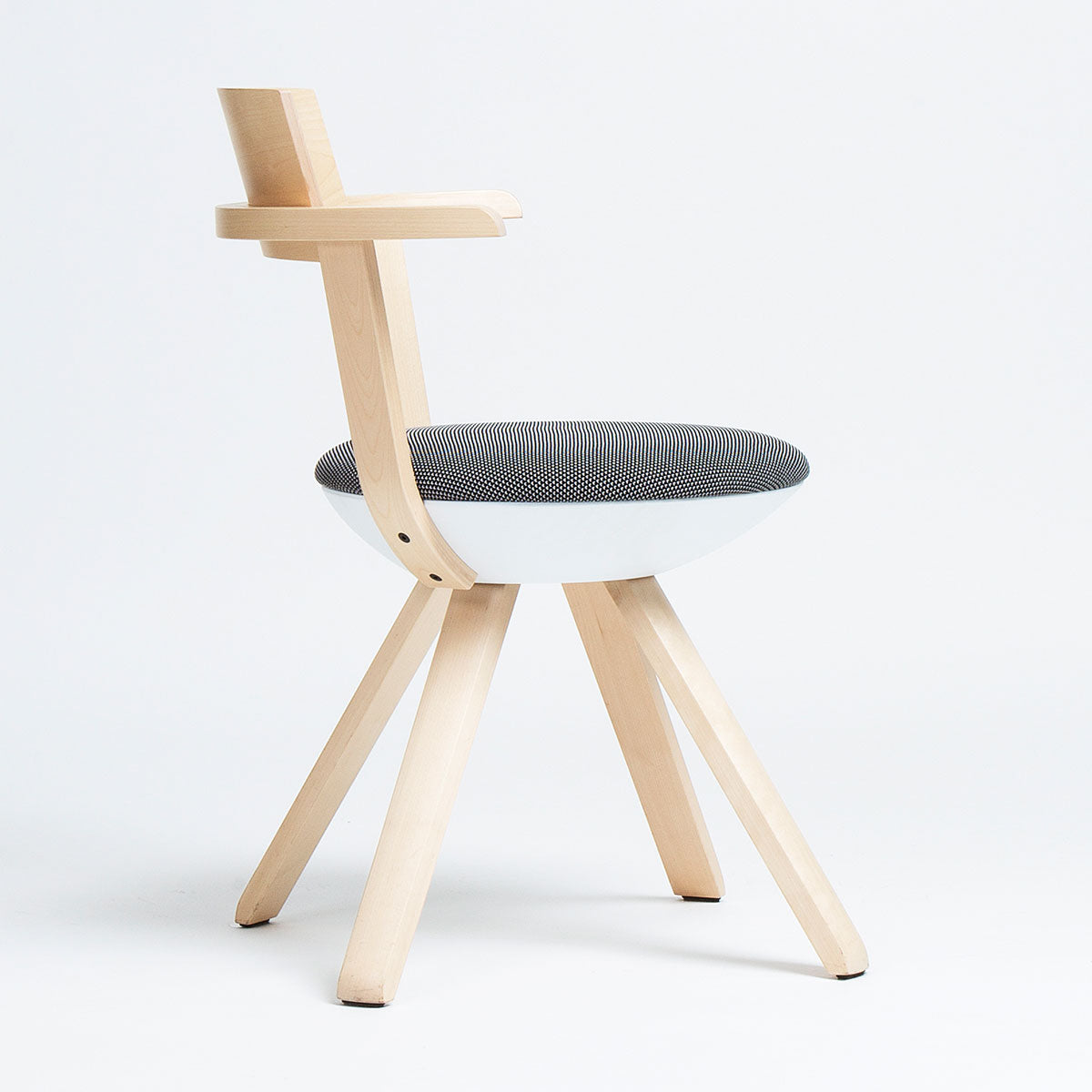Rival High Back Chair | Natural Lacquered Birch