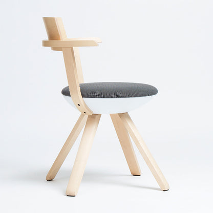 Rival High Back Chair | Natural Lacquered Birch