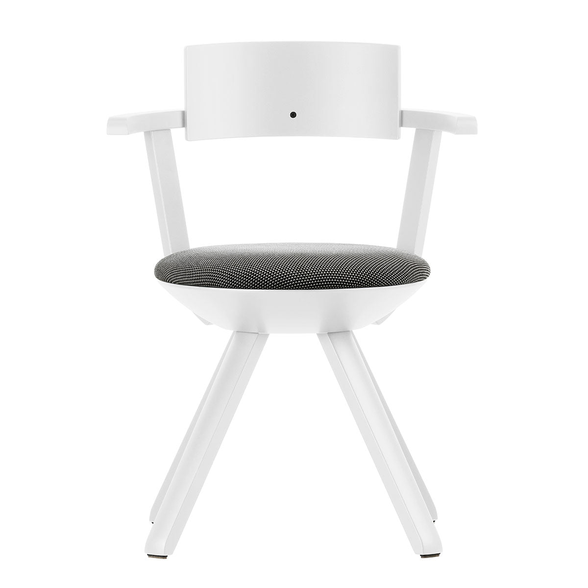 Rival High Back Chair | White Lacquered Birch