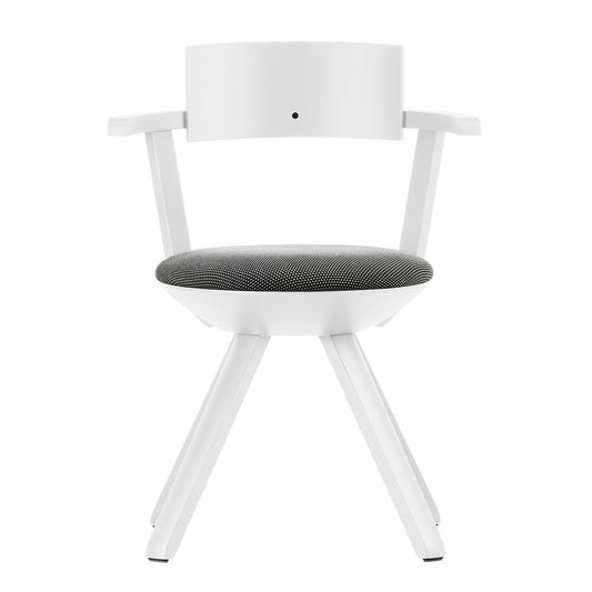 Rival High Back Chair | White Lacquered Birch