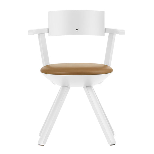 Rival High Back Chair | White Lacquered Birch