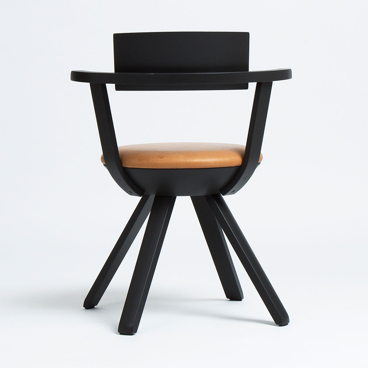 Rival High Back Chair | Asphalt Grey Lacquered Birch