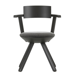 Rival High Back Chair | Asphalt Grey Lacquered Birch