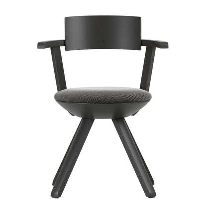 Rival High Back Chair | Asphalt Grey Lacquered Birch