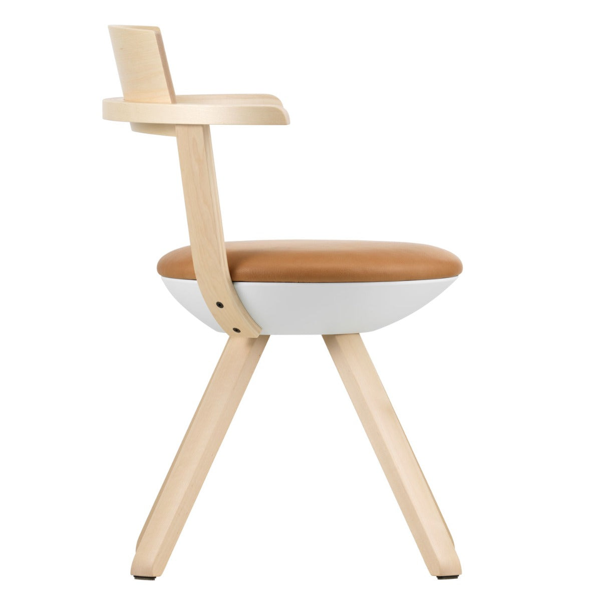 Rival High Back Chair | Natural Lacquered Birch