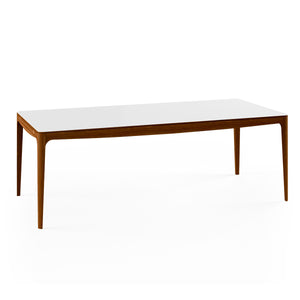 Ro Extending Dining Table 210cm | White Corian Top