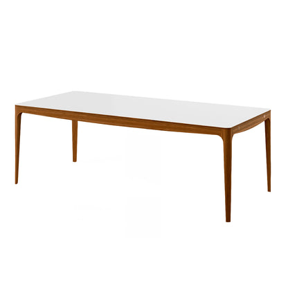 Ro Extending Dining Table 210cm | White Corian Top