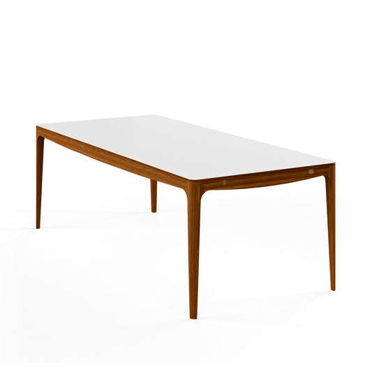 Ro Extending Dining Table 210cm | White Corian Top