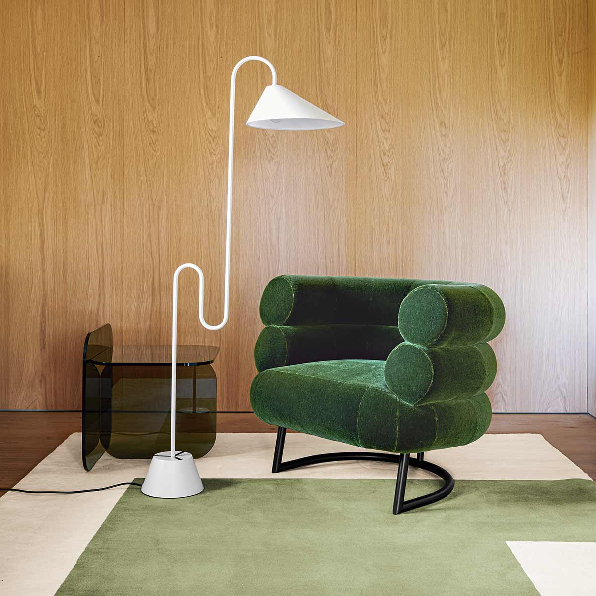 Eileen Gray Roattino Floor Lamp | White Lacquered Steel