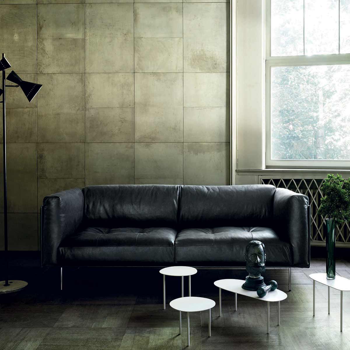 Rod Sofa 285cm | Blue Black 05 Tosca Upholstery