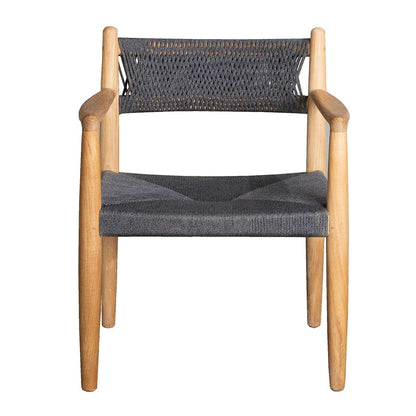 Royal Dining Chair | Dark Grey Soft Rope