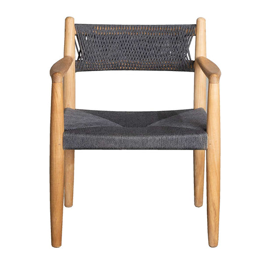 Royal Dining Chair | Dark Grey Soft Rope