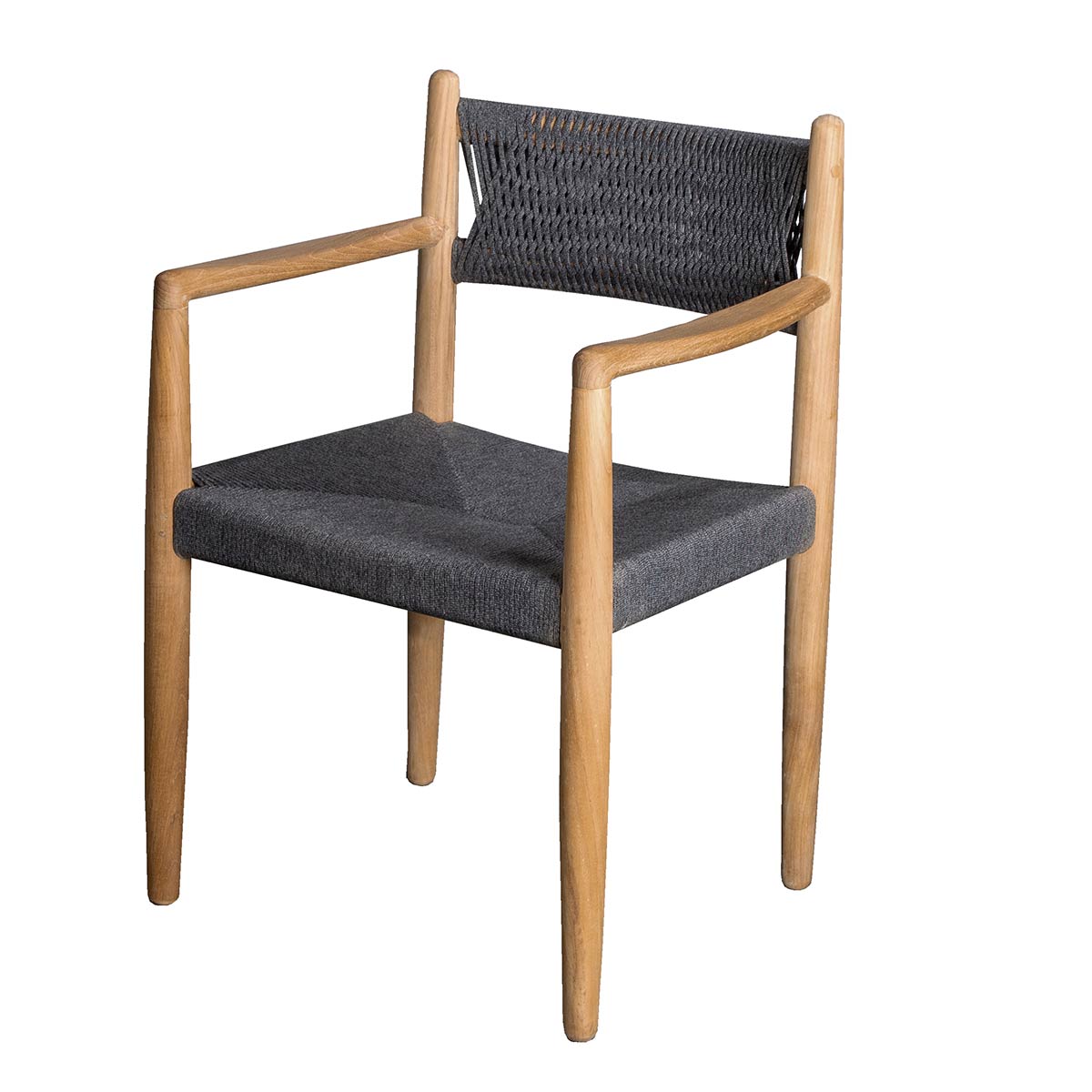 Royal Dining Chair | Dark Grey Soft Rope