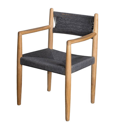 Royal Dining Chair | Dark Grey Soft Rope