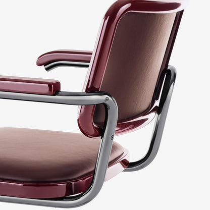 S64 Jil Sander Serious Edition | Graphite Ruby Red Leather and Wood