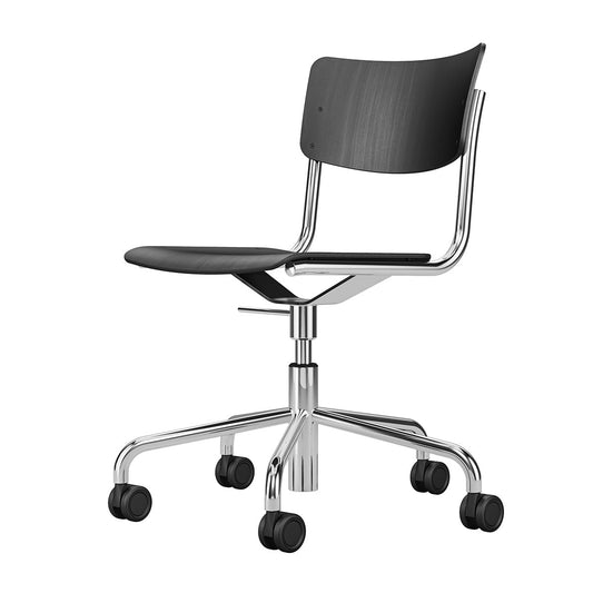 S43 Desk Chair | Black Stained Beech Seat and Back