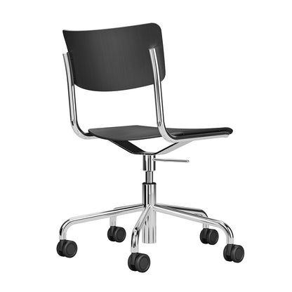 S43 Desk Chair | Black Stained Beech Seat and Back