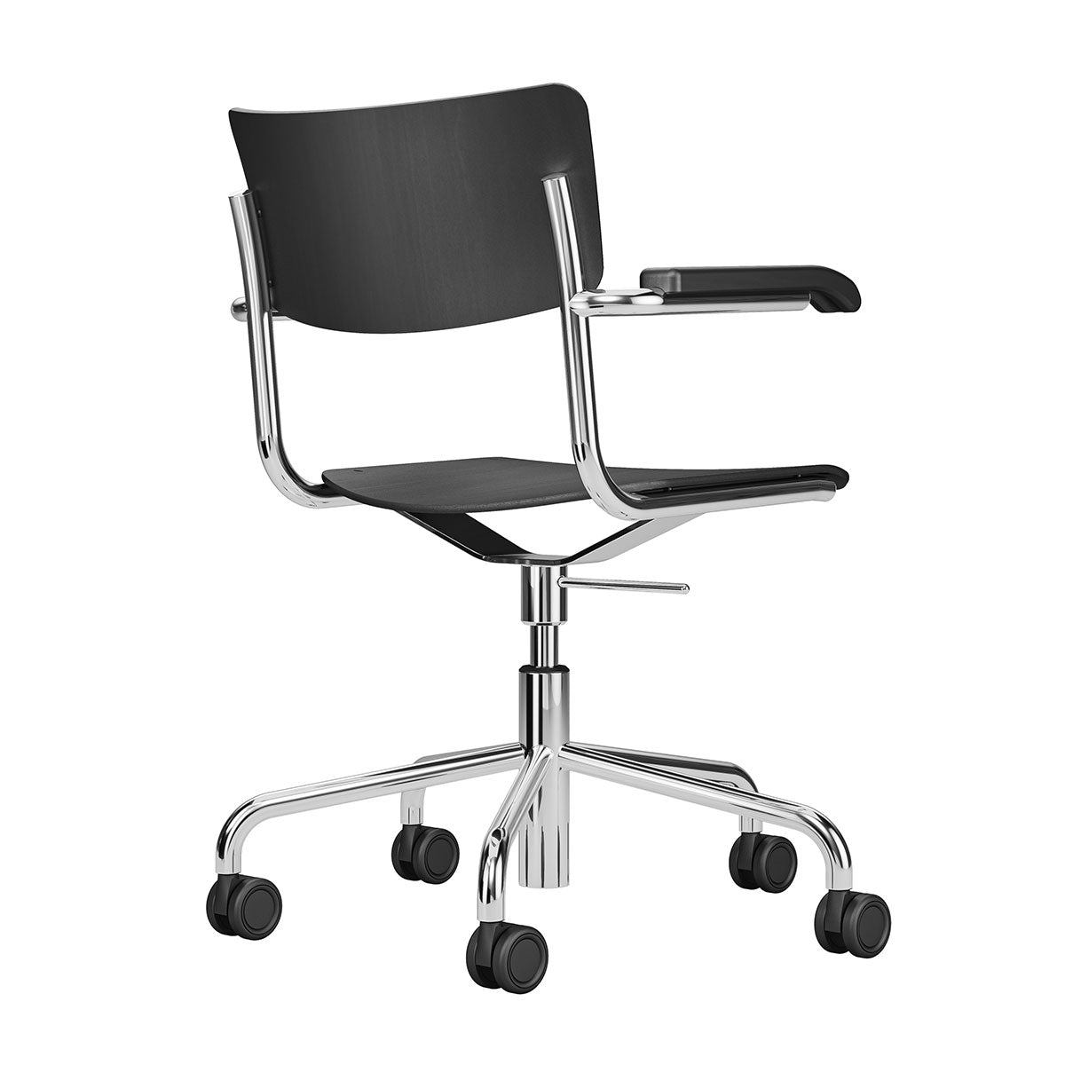 S43 Desk Chair | Black Stained Beech Seat and Back