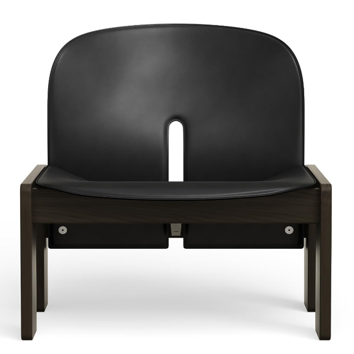 Scarpa 925 Lounge Chair | Nero Saddle Leather Upholstery
