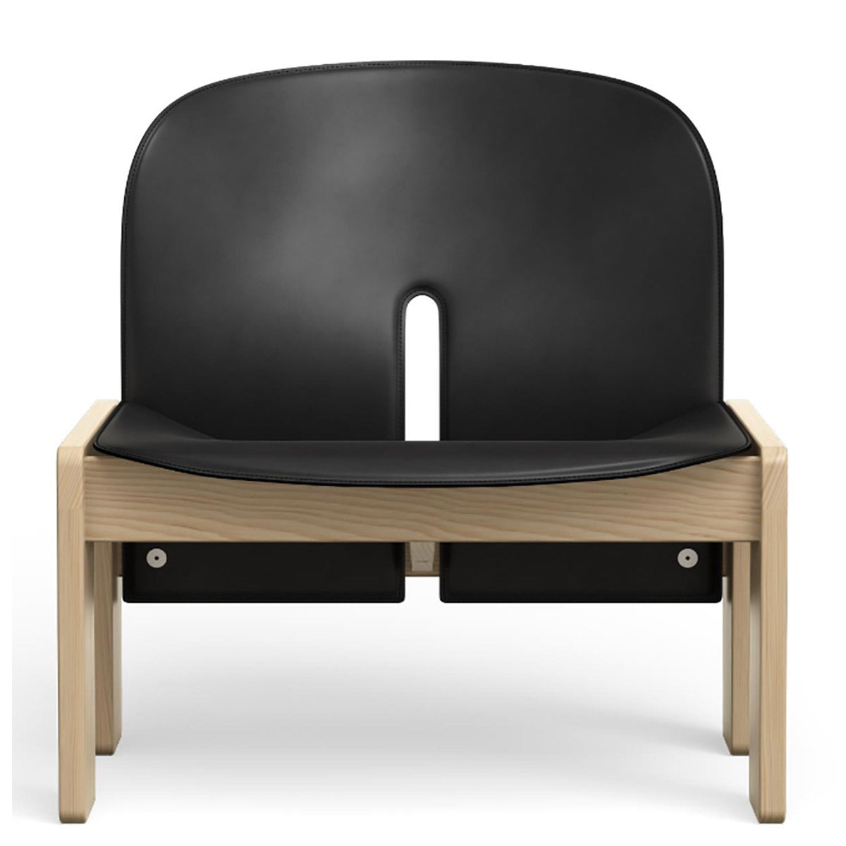 Scarpa 925 Lounge Chair | Nero Saddle Leather Upholstery