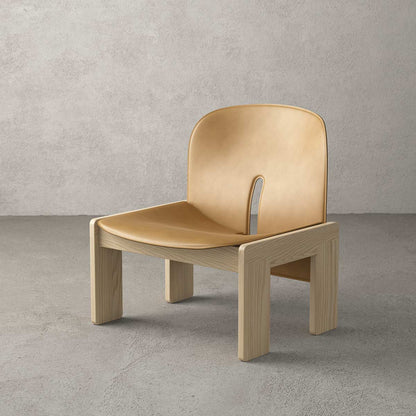 Scarpa 925 Lounge Chair | Naturale Saddle Leather Upholstery