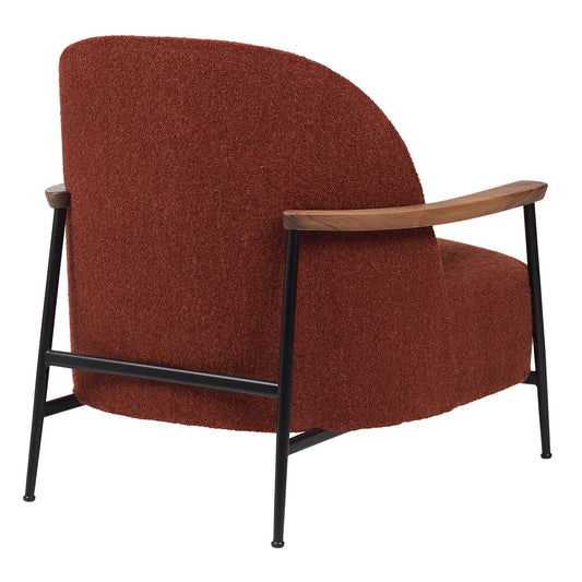 Sejour Lounge Chair with Arms | Saffron 454 Canvas Upholstery
