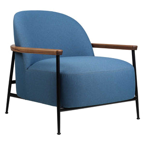 Sejour Lounge Chair with Arms | Remix Fabric 823 Pale Blue