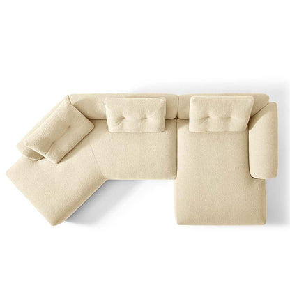 Sengu Bold Sofa | White Wool 13L453 Lookbold Upholstery