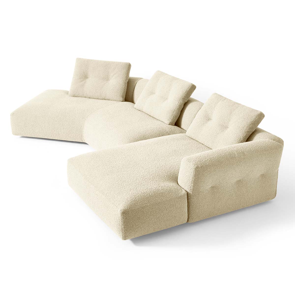 Sengu Bold Sofa | White Wool 13L453 Lookbold Upholstery