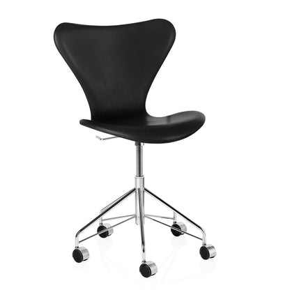 Series 7 Swivel Chair | Black Soft Leather