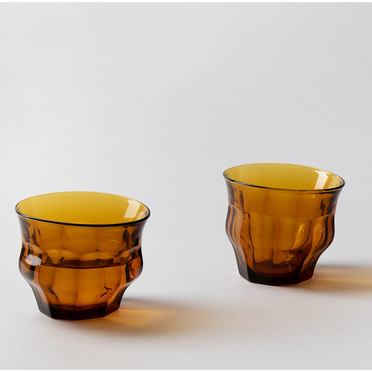 Tipsy Glasses Set of 2 Large | Amber Large Size