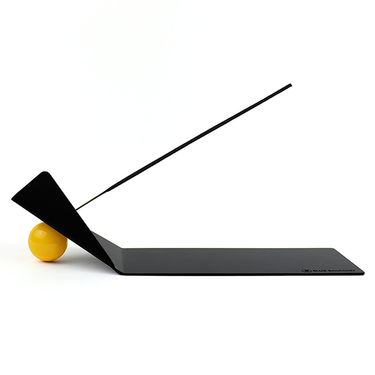Shape of Flying Incense Holder | Black with Yellow Ball