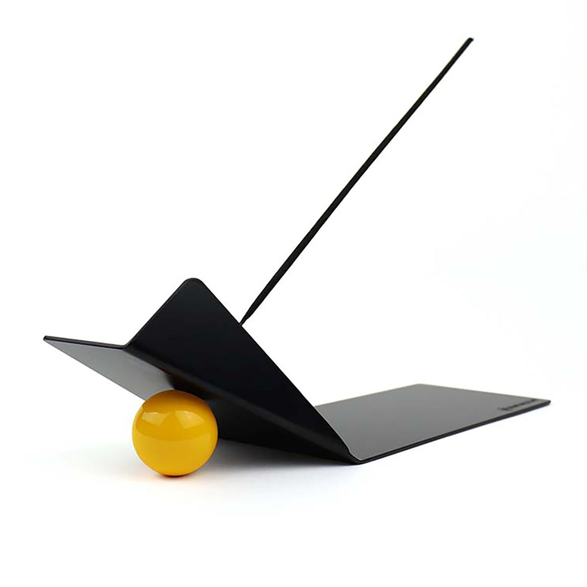 Shape of Flying Incense Holder | Black with Yellow Ball