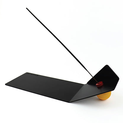 Shape of Flying Incense Holder | Black with Yellow Ball