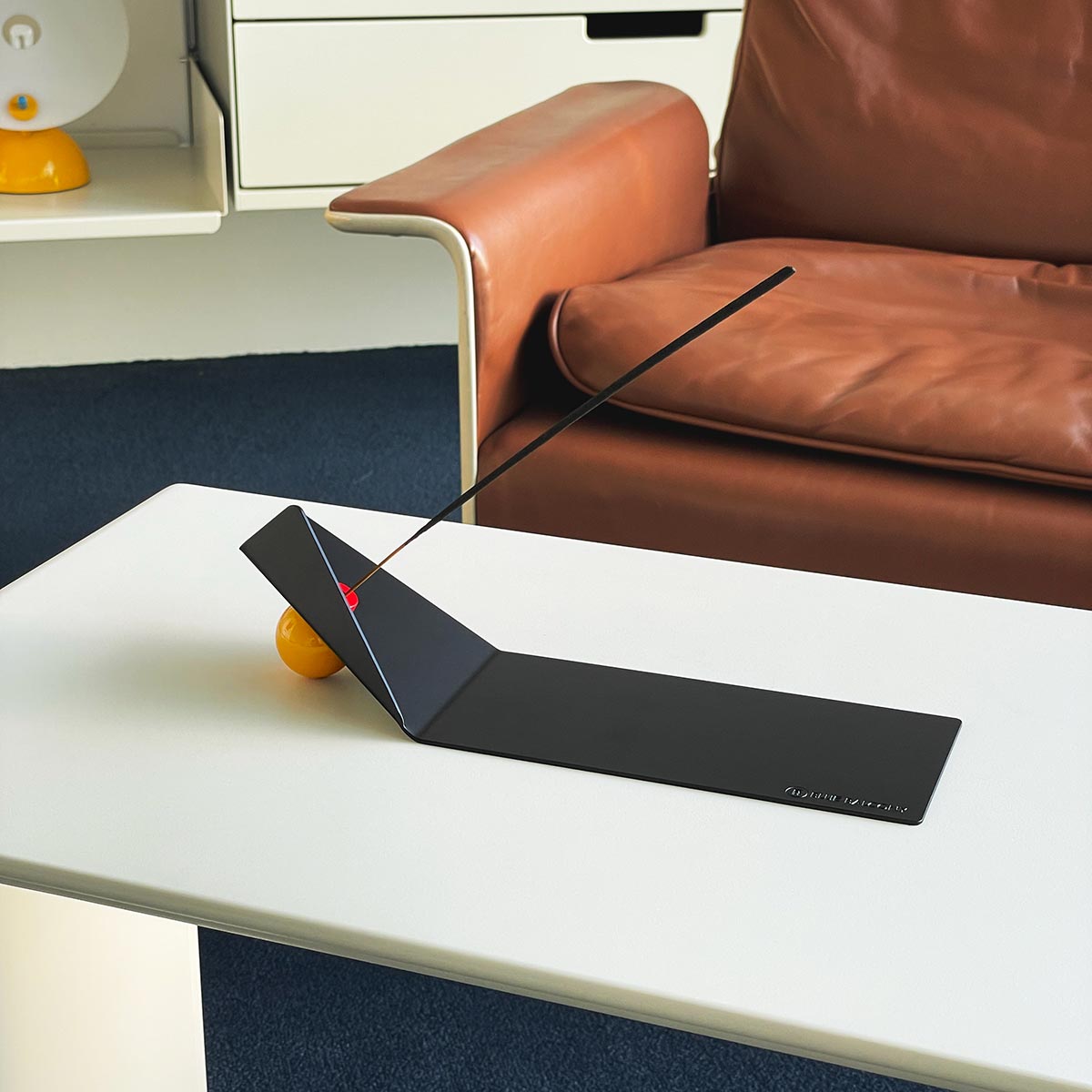 Shape of Flying Incense Holder | Black with Yellow Ball