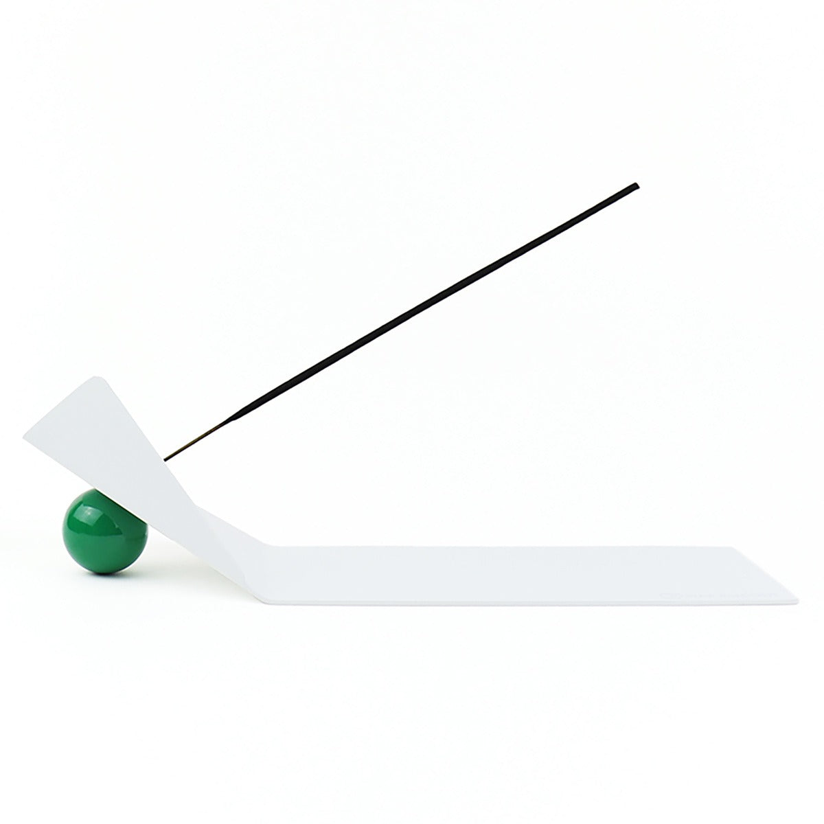 Shape of Flying Incense Holder | White with Green Ball