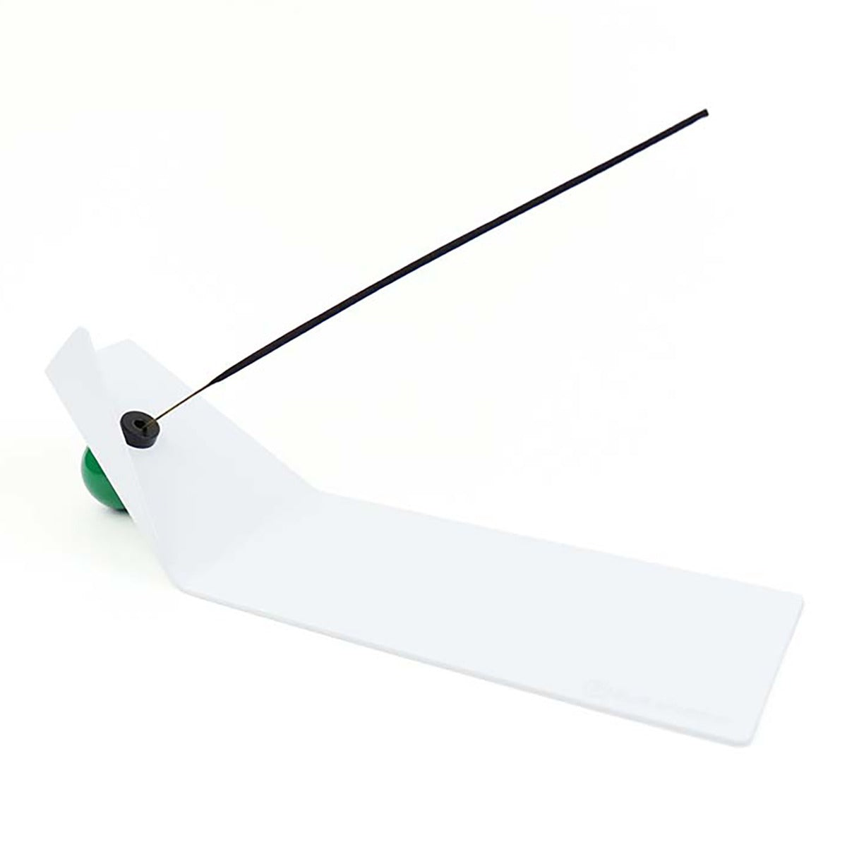 Shape of Flying Incense Holder | White with Green Ball
