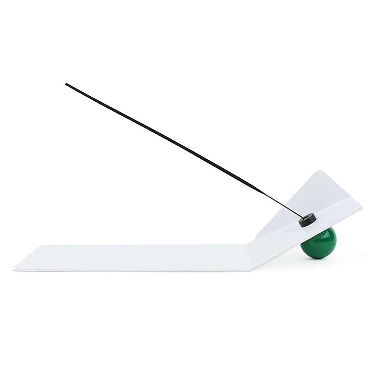 Shape of Flying Incense Holder | White with Green Ball