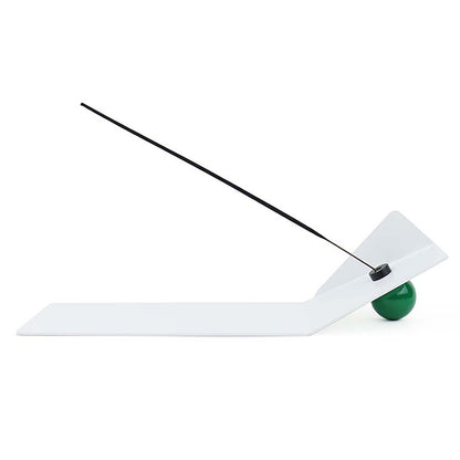 Shape of Flying Incense Holder | White with Green Ball