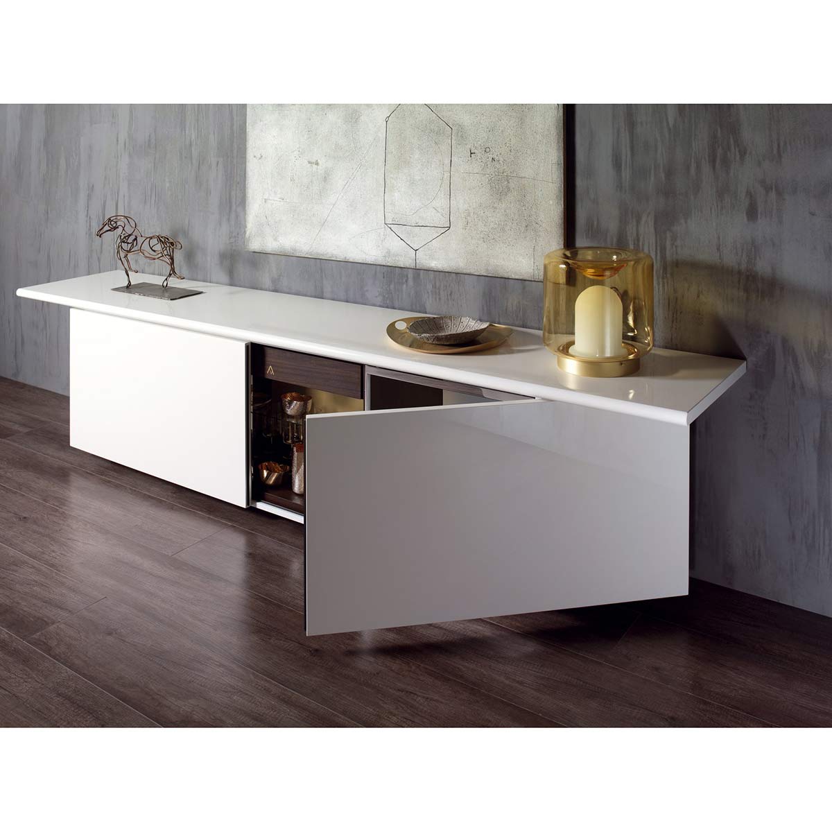 Sheraton Sideboard | Glossy Lacquer White LL02